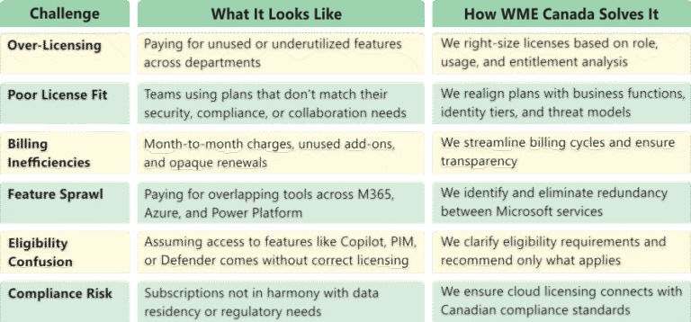 Table for Microsoft Subscription Page 02
